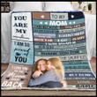 Customized Picture Mother and Daughter Blanket, Gift from Daughter to Mom Throw Blanket Sherpa Blanket for Bedroom