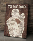 To My Dad Canvas, If I Could Give You One Thing In Life, Personalized Gift For Dad From Daughter, Birthday Gift For Dad
