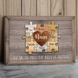 Personalized Puzzle Grandma Canvas You Are The Piece That Holds Us Together Wall Art for Living Room