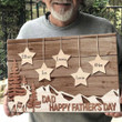 Personalized Dad Hunting Gifts, Artist Wall Art for Hunting Daddy from Daughter & Son, Father's Day Canvas