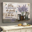Lavender & Hummingbird, Bless the food before us - Jesus Canvas Prints for Lavender Lovers Dining Room