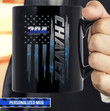 Thin Blue Line Mug, Personalized Police Mug, Coffee Cup for Police