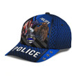 Police Eagle Blue Line All Over Print Cap Classic, Gift for Dad Police