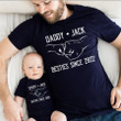 Daddy And Kid Matching Shirt Custom Name Father's Day Shirt VT01N