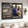 1 Year Wedding Anniversary Gifts for Him, Together We Built A Life We Love Canvas for Husband and Wife