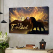 The Rugged Cross, It is finished - Jesus Landscape Canvas Prints, Christian Wall Art
