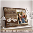 Personalized Wedding Gift Newly Married Couple, Marriage Prayer Couple Canvas for Husband and Wife