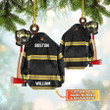 Personalized Firefighter Ornament, Custom Acrylic Flat Firefighter Ornament for Him