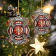 All Gave Some Gave All Firefighter Logo Ornament, Acrylic Flat Firefighter Keychain