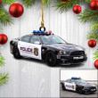 Custom Photo Police Car Ornament for Policeman, Custom Shaped Acrylic Police Ornament for Him