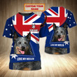 Personalized Name 3D Tshirt Love My Heeler