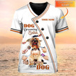 Custom 3D Dog Grooming Salon Pet T Shirt Men Women Groomer White Uniform