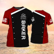Baker T Shirt Custom Bakery Uniform Black & Red Coolspod