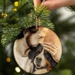 Bernese Mountain With Jesus Hug in Hand Ceramic Ornament for Dog Lovers