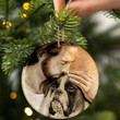 Boxer With Jesus Hug in Hand Ceramic Ornament for Dog Lovers