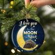 Cane Corso I Love You To The Moon And Back Ceramic Ornament