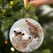 Jack Russell Terrier 03 With God Ceramic Ornament Dog Christmas Ornament