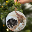 Cane Corso With God Ceramic Ornament Dog Christmas Ornament