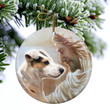 Jack Russell Terrier 03 With God Ceramic Ornament Dog Christmas Ornament