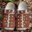 Personalized Football Leather Pattern Crocs Clog Shoes for Football Lovers