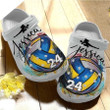 Volleyball Custom Name Crocs Rubber Crocs Clog Shoes, Comfy Footwear