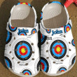 Personalized Archery Watercolor Crocs Clog Shoes for Archery Human