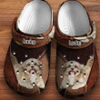 Personalized Shih Tzu Leather Print Crocs Clog Shoes for Dog Lovers
