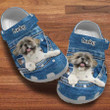 Personalized Shih Tzu Leather Print Crocs Clog Shoes for Dog Lovers