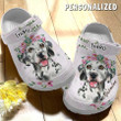 Personalized Dalmatian Crocs, Dalmatian in Pocket Clog Shoes Crocs for Dog Mom, Dog Dad