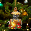 Cane Corso In in Golden Egg Christmas Ornament, Flat Acrylic Dog Ornament