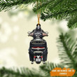Personalized Biker Roadmaster Pursuit Motorcycle Ornament for Men, Custom Name Flat Acrylic Biker Ornament