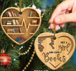 Personalized Book Christmas Ornament, Just A Girl Who loves Book Acrylic Ornament for Book Lovers