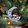 Cavalier King Charles Spaniel I Love You To The Moon And Back Christmas Ornament