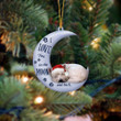 West Highland White Terrier I Love You To The Moon And Back Christmas Ornament