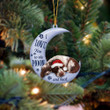 English Springer Spaniel I Love You To The Moon And Back Christmas Ornament