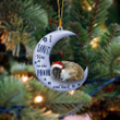 Cairn Terrier I Love You To The Moon And Back Christmas Ornament