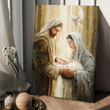 Jesus was born, The life of Jesus, White dove - Jesus Portrait Canvas Prints
