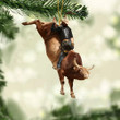 Personalized Bull Riding Ornament - Gift Idea For Cowboy Christmas Ornament
