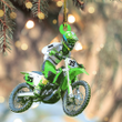 Personalized Motocross Biker Christmas Ornament Custom Name and Number Acrylic Ornament for Men
