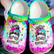 Personalized Hippie Life Crocs Clog Shoes for Mom, Gift for Hippie Mom