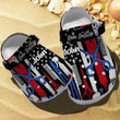 Hair Hustler American Barber Crocs Shoes 4th Of July Gifts For Barber Men And Women Crocs Shoes