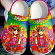 Customize Hippie Daughter Sunflower Crocs, Hippie Girl America Flag Clog Shoes