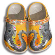 Customized Elephant Hippie and Sunflowers Art Crocs Clog Shoes for Women and Men
