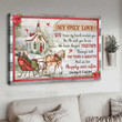 Personalized Old Couple, To the Church - God knew my heart needed you Christmas Couple Wall Art