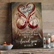 Wine Glass Painting, Merry Christmas have look at you in millions of ways - Couple Portrait Canvas Prints