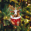 Dilypod Simmental In Pocket Christmas Ornament Flat Acrylic Farmhouse Ornament