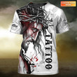 Personalized 3D All Over Print Tattoo Shirt Men, Jesus Tattoo Tshirt, Best Gift For Tattoo Shop