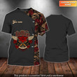 Tattoo Machines And Roses Personalized Name 3D Shirt Gift For Tattoo Artist