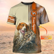 Rabbit Hunting With Beagle Orange Tshirt Shirt, Beagle Hunting Personalized Name