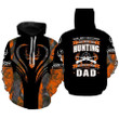 Custom Name 3D All Over Print Shirts Hunting Dad, Father Day Gift From Son Daughter